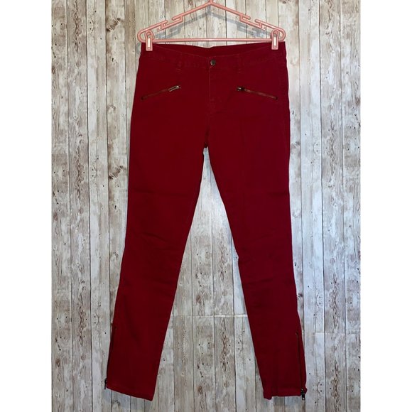 London Jeans Skinny Zipper Ankle Low Rise Jeans Size 8 - Picture 1 of 9